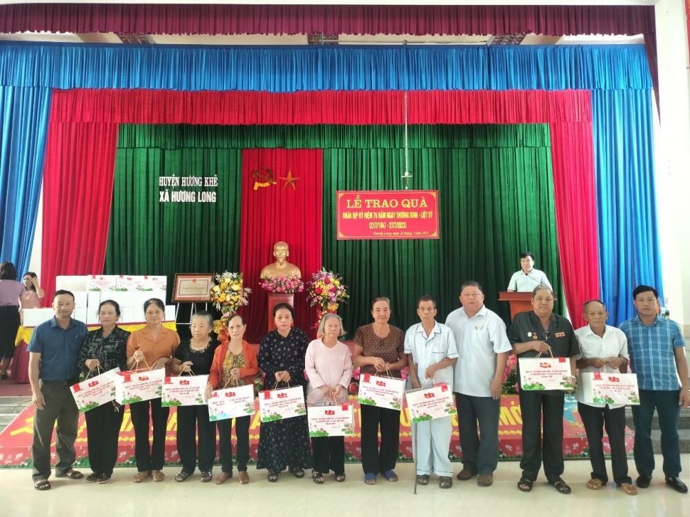 Xã Hương Long tổ chức các hoạt động hướng tới kỷ niệm 76 năm ngày Thương binh - Liệt sỹ 27/7